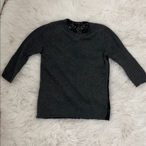 Zara top with lace back